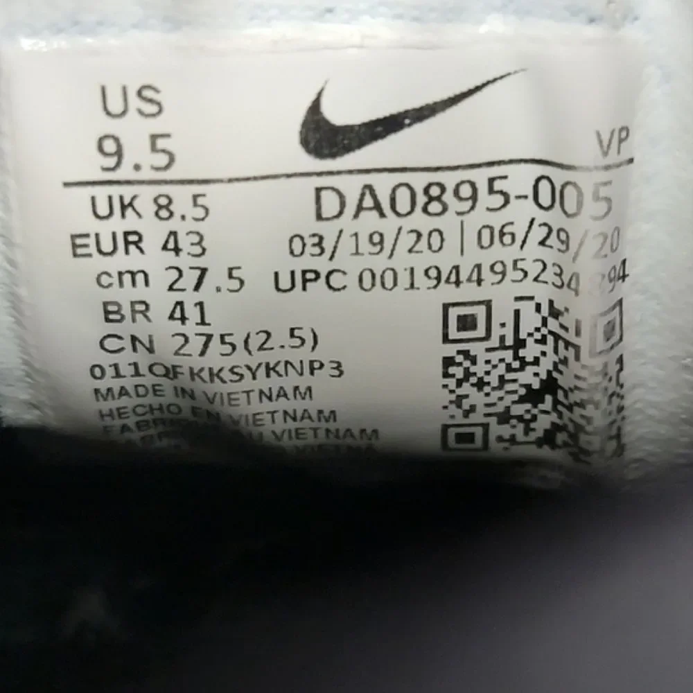 Nike KD 13 Bleach Plaid Black White Onyx DA0895-005  Men's Size 9.5